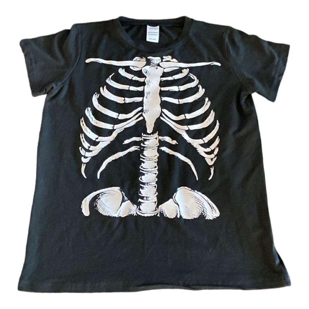 Unisex Glow In The Dark Child’s Medium Skeleton Tee Shirt